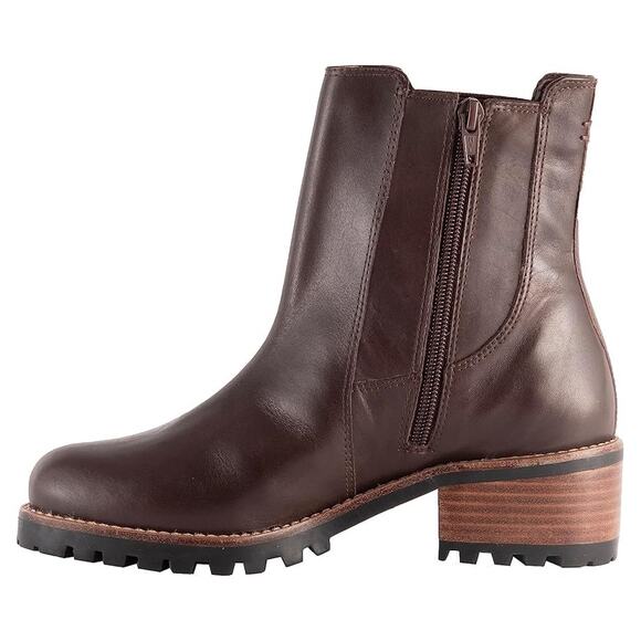 David Tate Womens Santorini Chelsea Boot US 13 XW EU 44 Brown Calfskin WP NIB - Picture 2 of 13